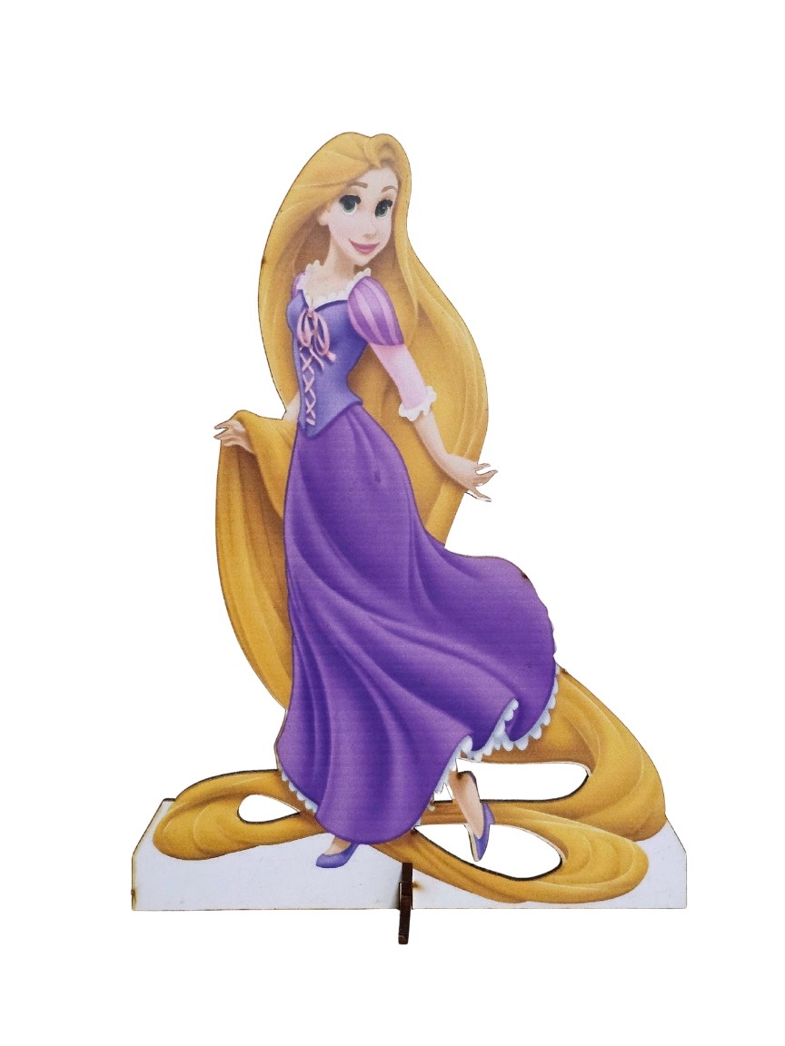 Princesas (Rapunzel) - Display de Mesa - Cuca Maluca Festas