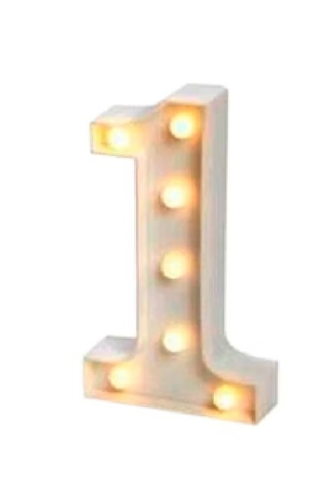 Luminária Led 22Cm - Nr. 1 - Cuca Maluca Festas