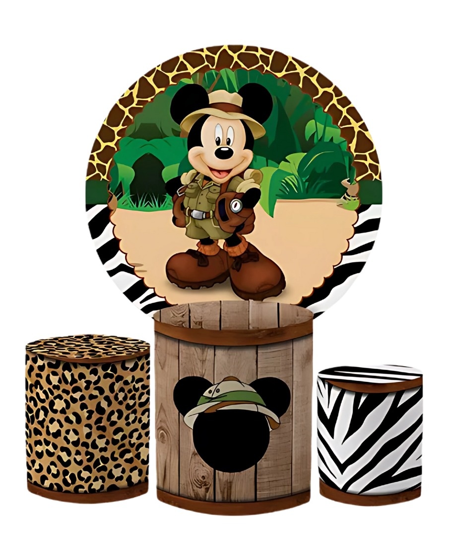 Mickey Safari - Kit de Capas - Cuca Maluca Festas