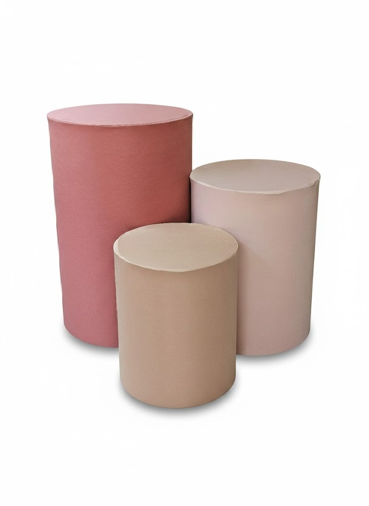 Kit Capas Cilindros - Tons de Rosa - Cuca Maluca Festas