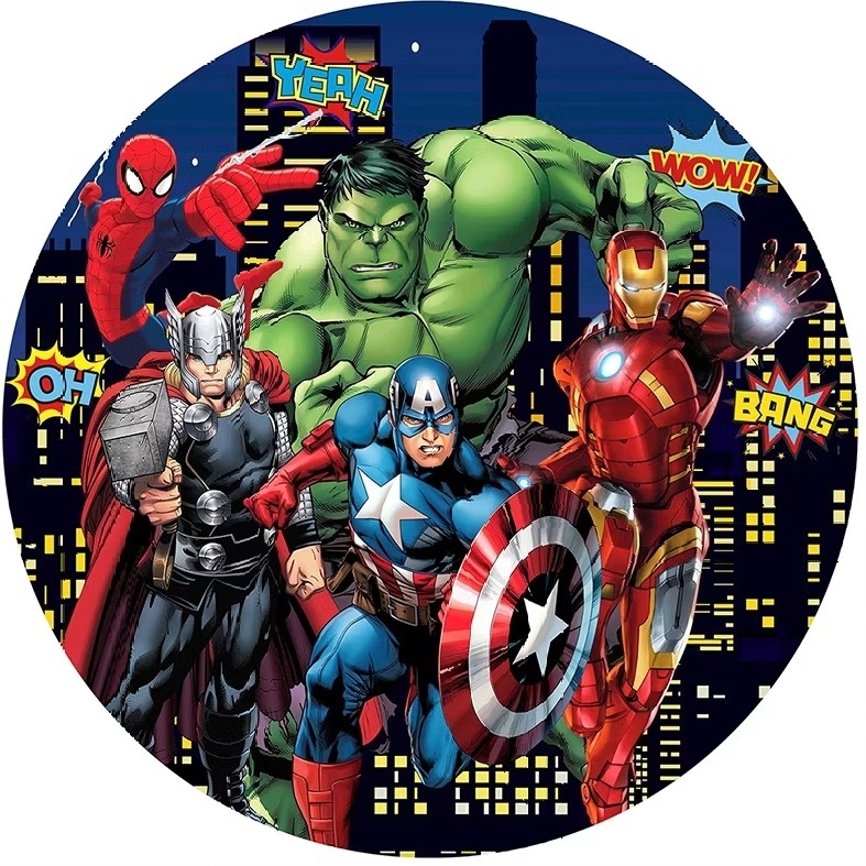 Vingadores - Capa Mini Painel 50Cm - Cuca Maluca Festas