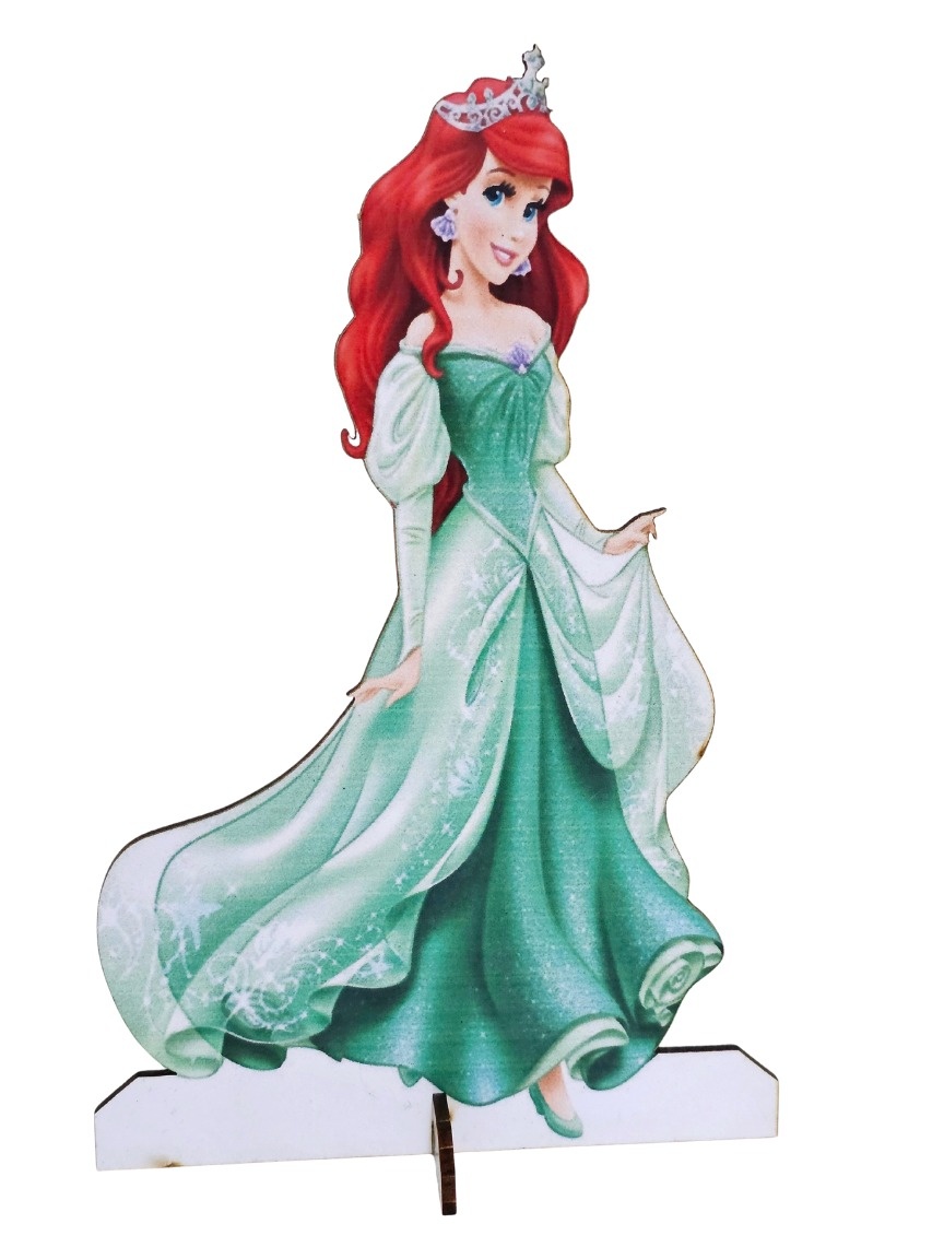 Princesas (Ariel) - Display de Mesa - Cuca Maluca Festas