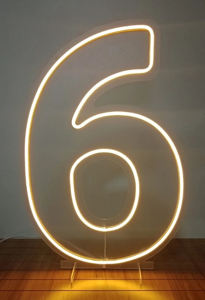Led 50Cm - Nr. 6 - Cuca Maluca Festas