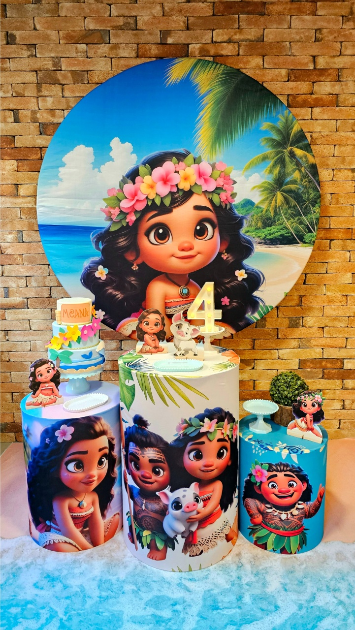 Moana - Kit Bronze - Cuca Maluca Festas