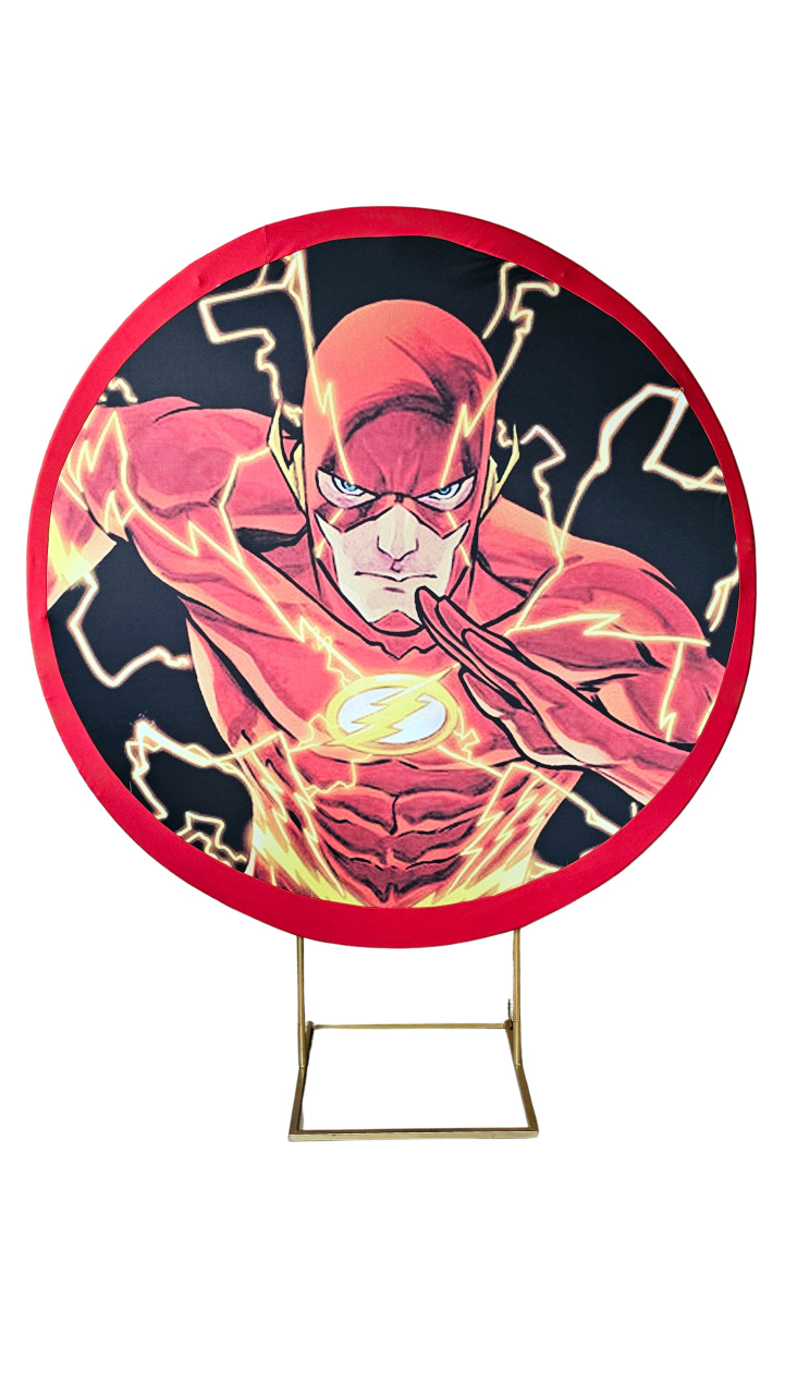 Flash - Capa Painel Redondo - Cuca Maluca Festas