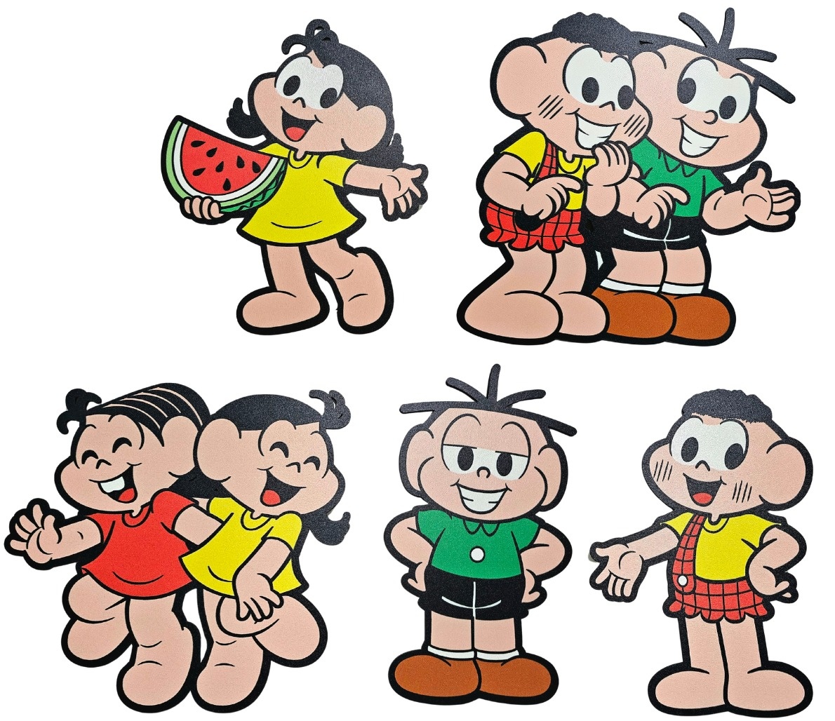 Turma da Mônica - Kit 5 Displays de Mesa - Cuca Maluca Festas
