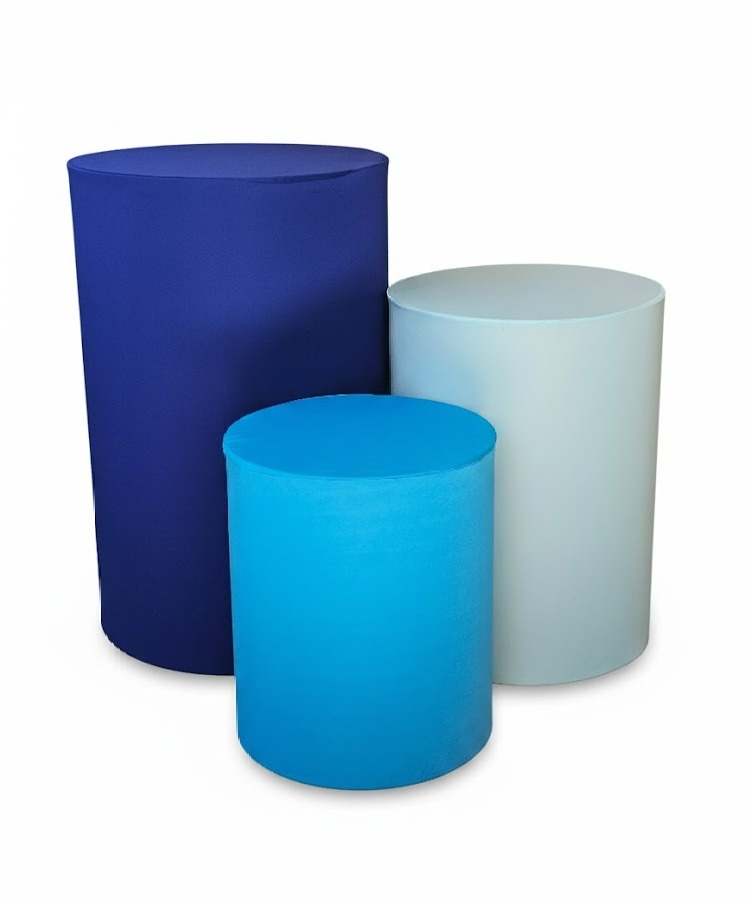 Kit Capas Cilindros - Tons de Azul - Cuca Maluca Festas