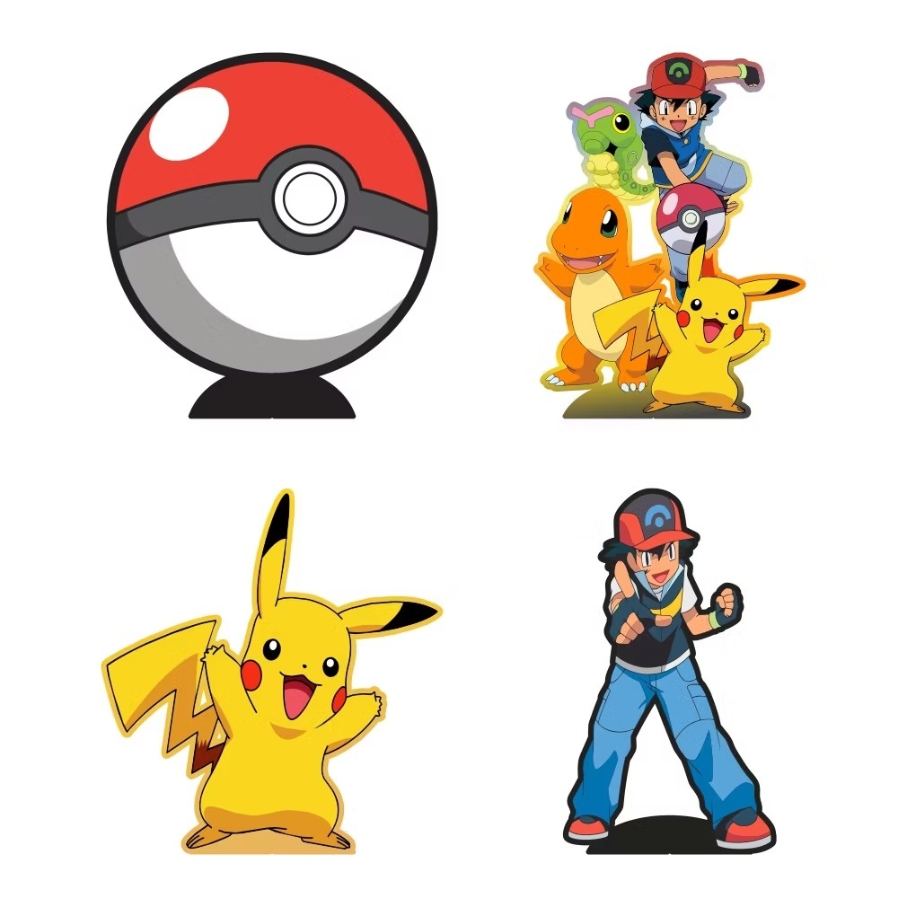 Pokemon - Kit 4 Displays de Mesa - Cuca Maluca Festas