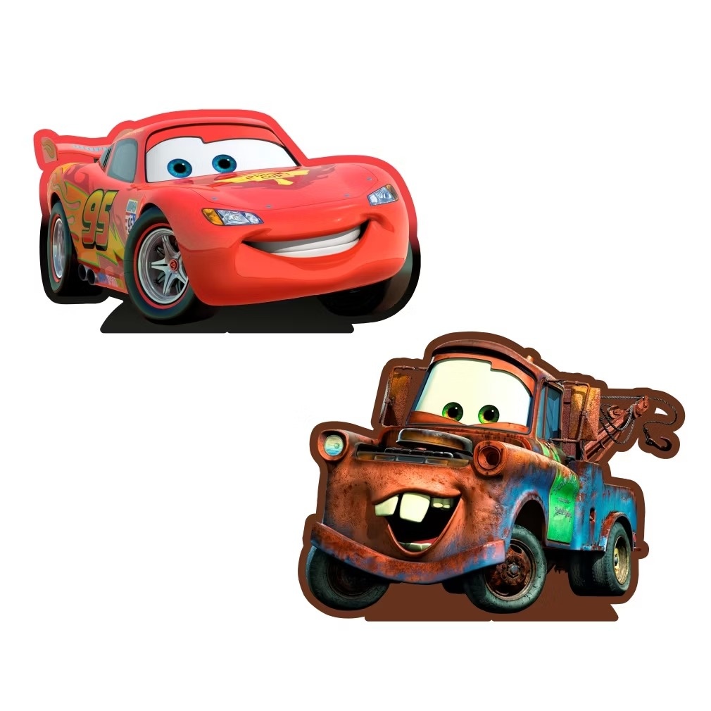 Carros Disney - Kit 2 Displays de Mesa - Cuca Maluca Festas