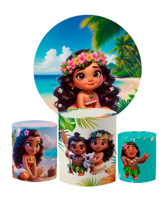 Moana - Kit de Capas - Cuca Maluca Festas