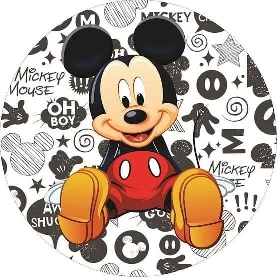 Mickey - Capa Mini Painel 50Cm - Cuca Maluca Festas
