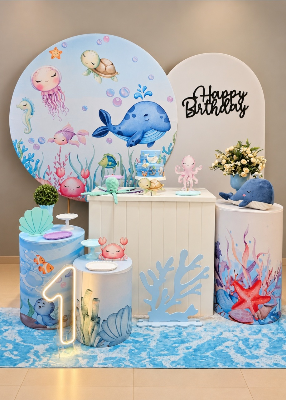 Fundo Do Mar - Kit Ouro - Cuca Maluca Festas