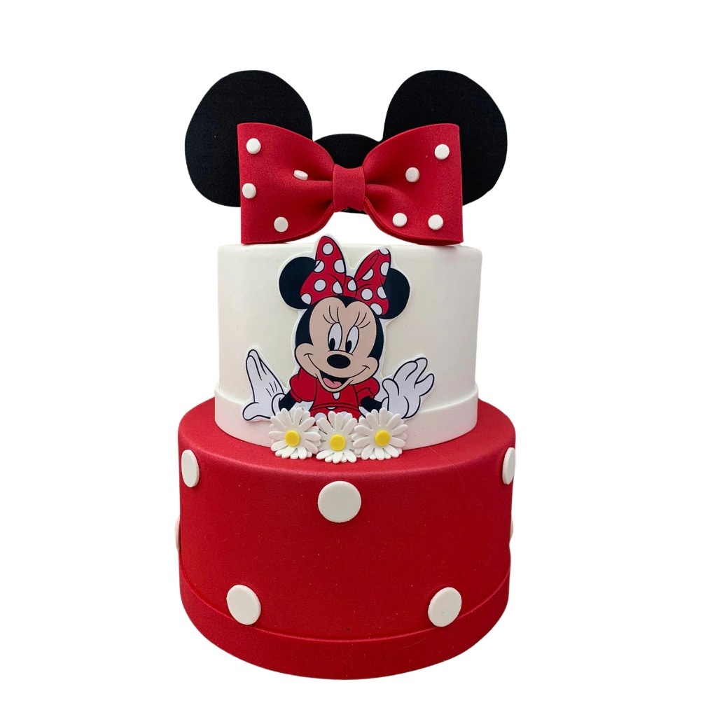 Bolo Fake Minnie - Cuca Maluca Festas
