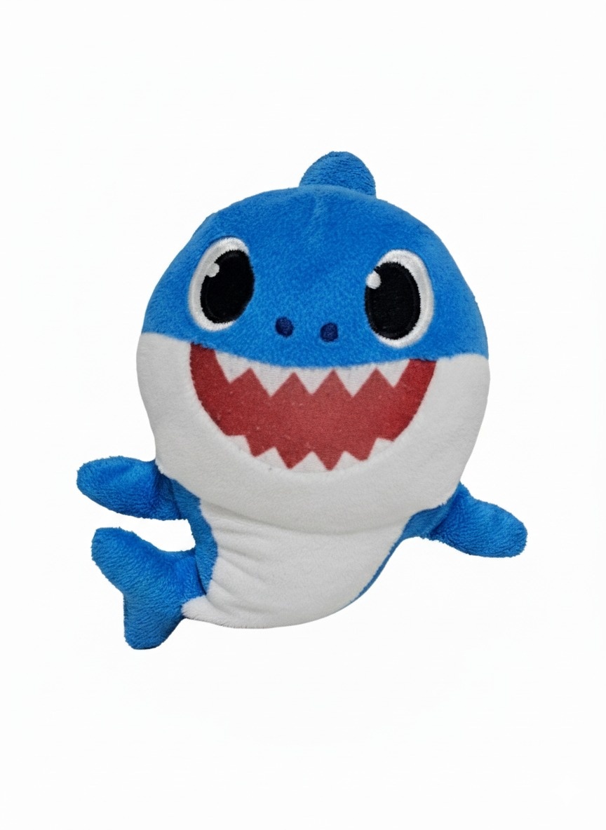 Baby Shark (Azul) - Pelúcia - Cuca Maluca Festas