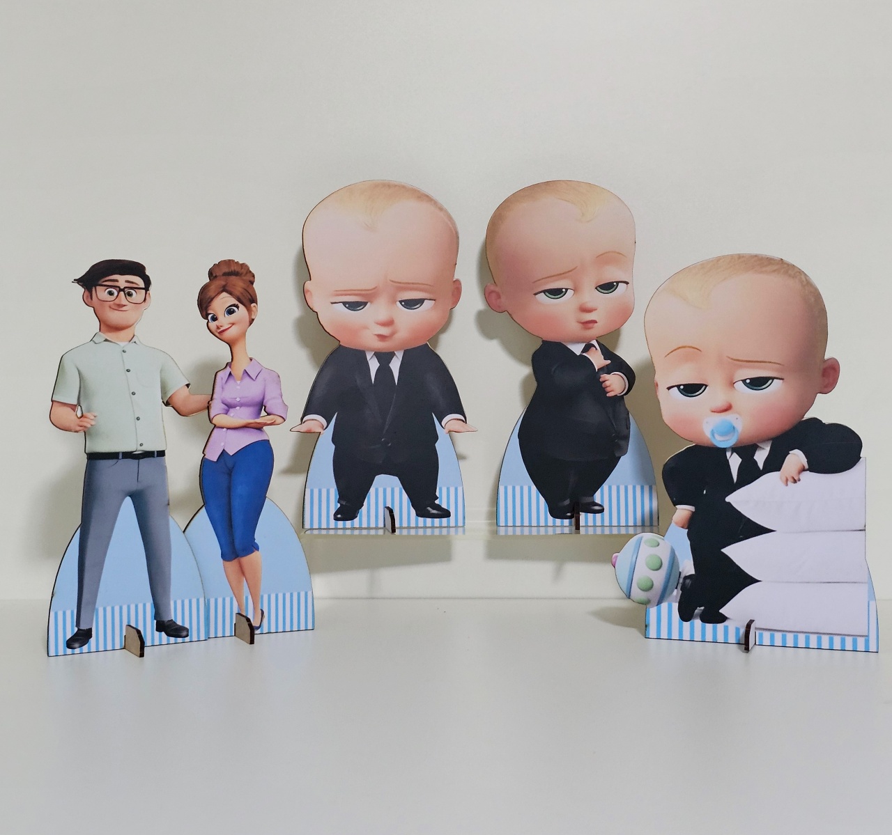Poderoso Chefinho - Kit 5 Displays de Mesa - Cuca Maluca Festas