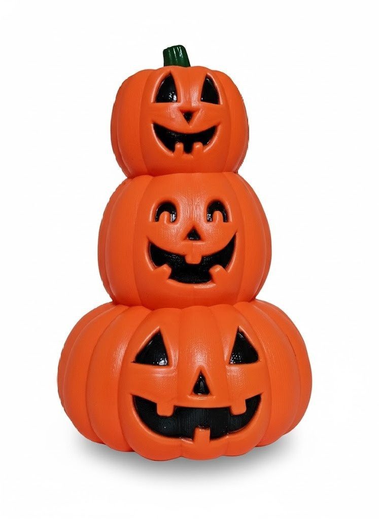 Torre Trio de Abóboras 35Cm (Halloween) - Cuca Maluca Festas