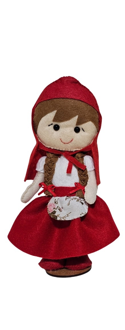 Chapeuzinho Vermelho - Feltro - Cuca Maluca Festas