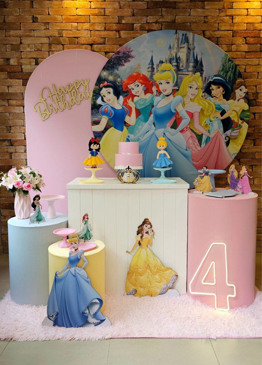 Princesas - Kit Ouro - Cuca Maluca Festas
