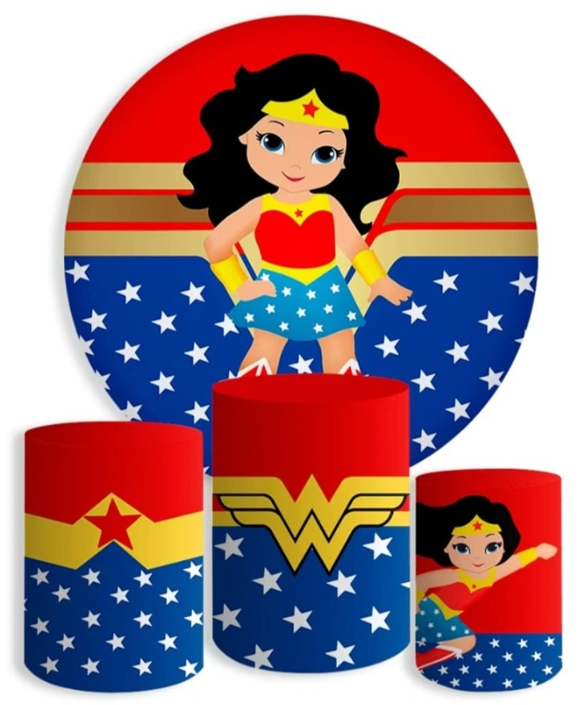 Mulher Maravilha - Kit de Capas - Cuca Maluca Festas