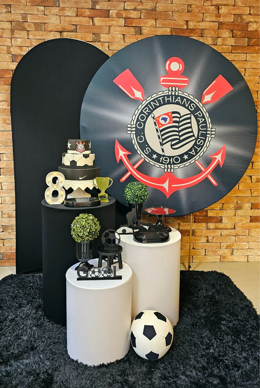 Corinthians - Kit Prata - Cuca Maluca Festas
