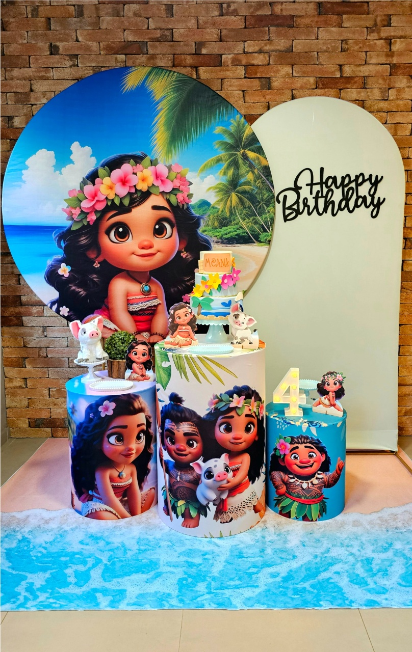 Moana - Kit Prata - Cuca Maluca Festas