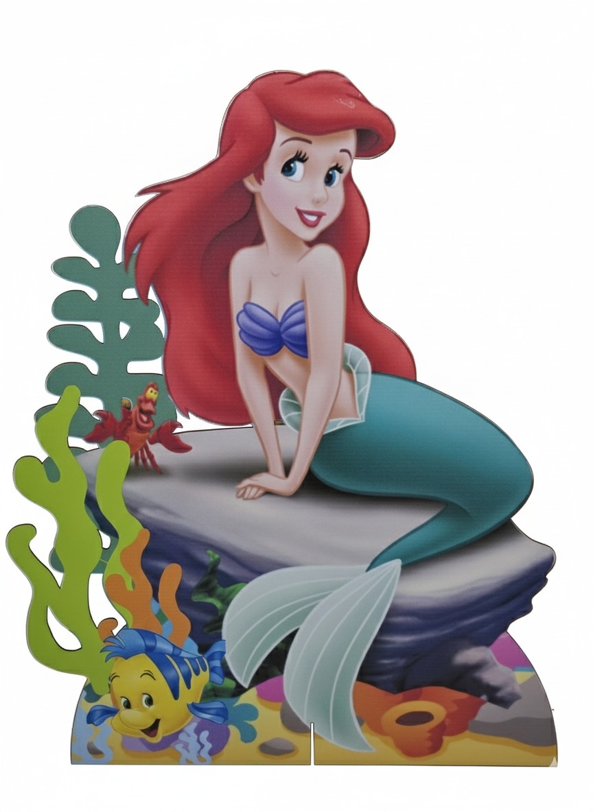 Ariel Sereia - Display de Chão  - Cuca Maluca Festas