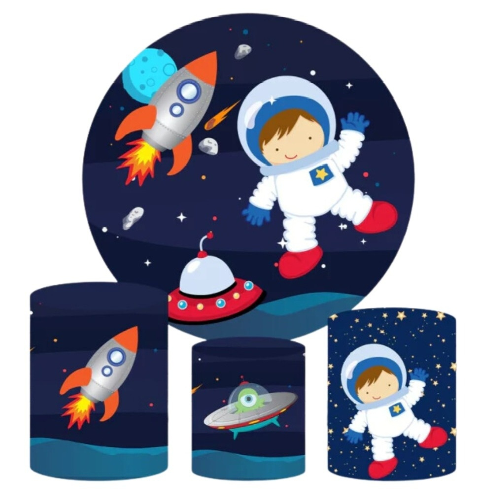 Astronauta - Kit de Capas - Cuca Maluca Festas