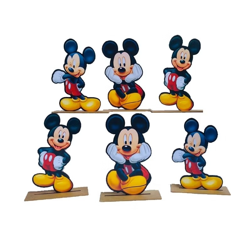Mickey - Kit 6 Displays de Mesa - Cuca Maluca Festas