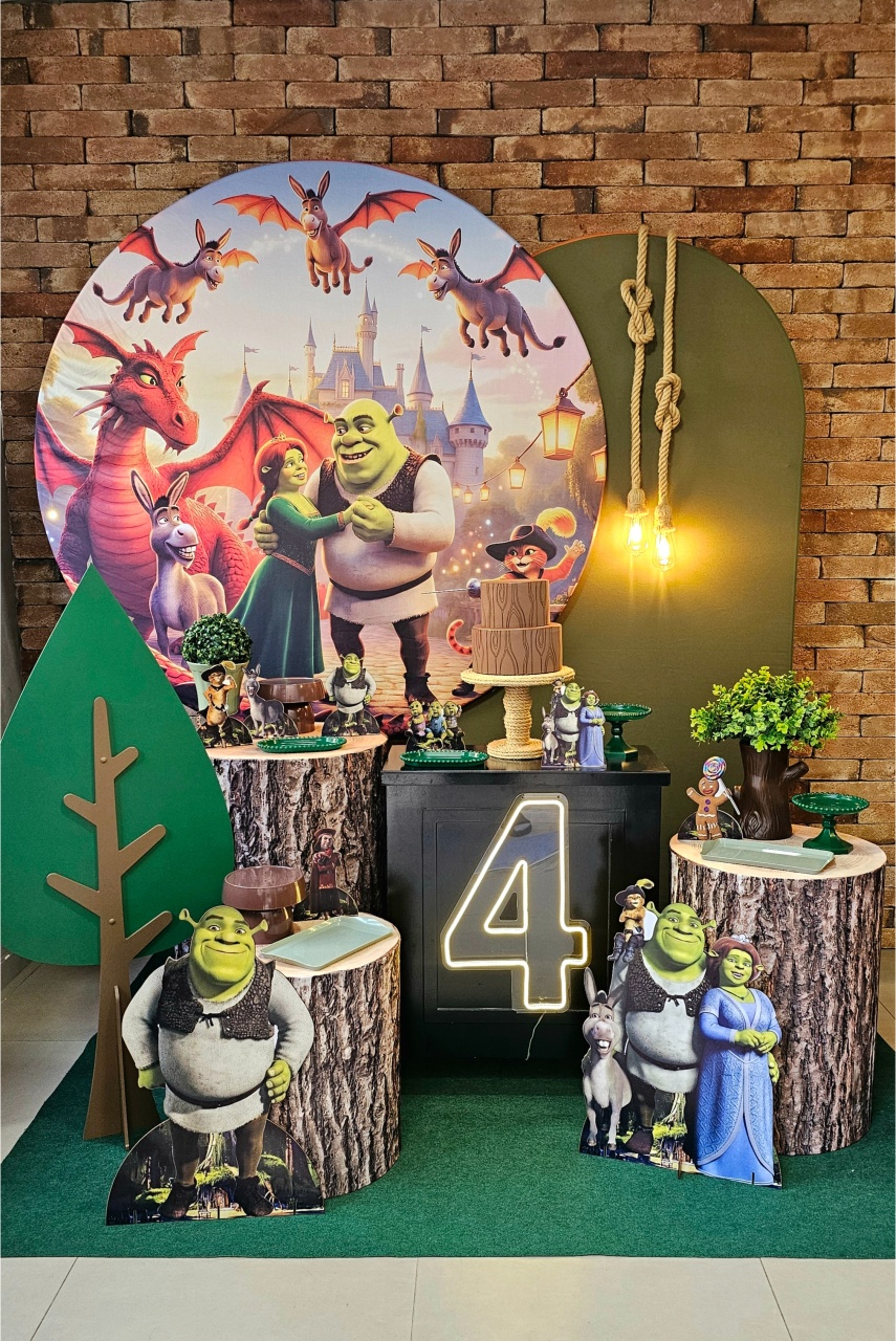 Shrek - Kit Ouro - Cuca Maluca Festas