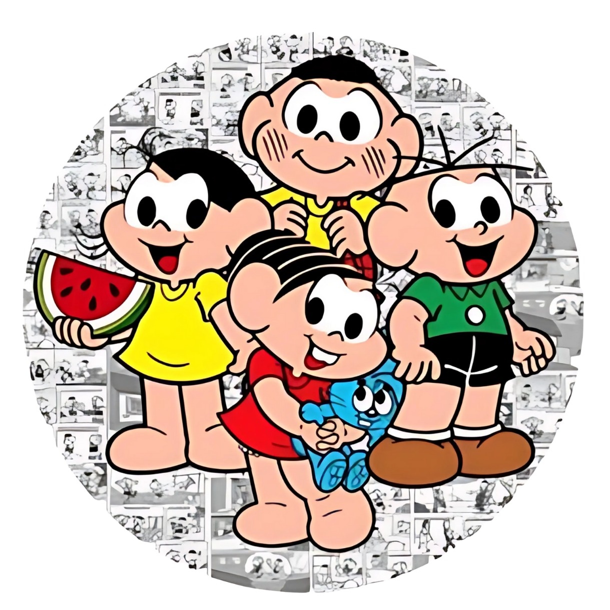 Turma da Mônica - Capa Painel Redondo - Cuca Maluca Festas
