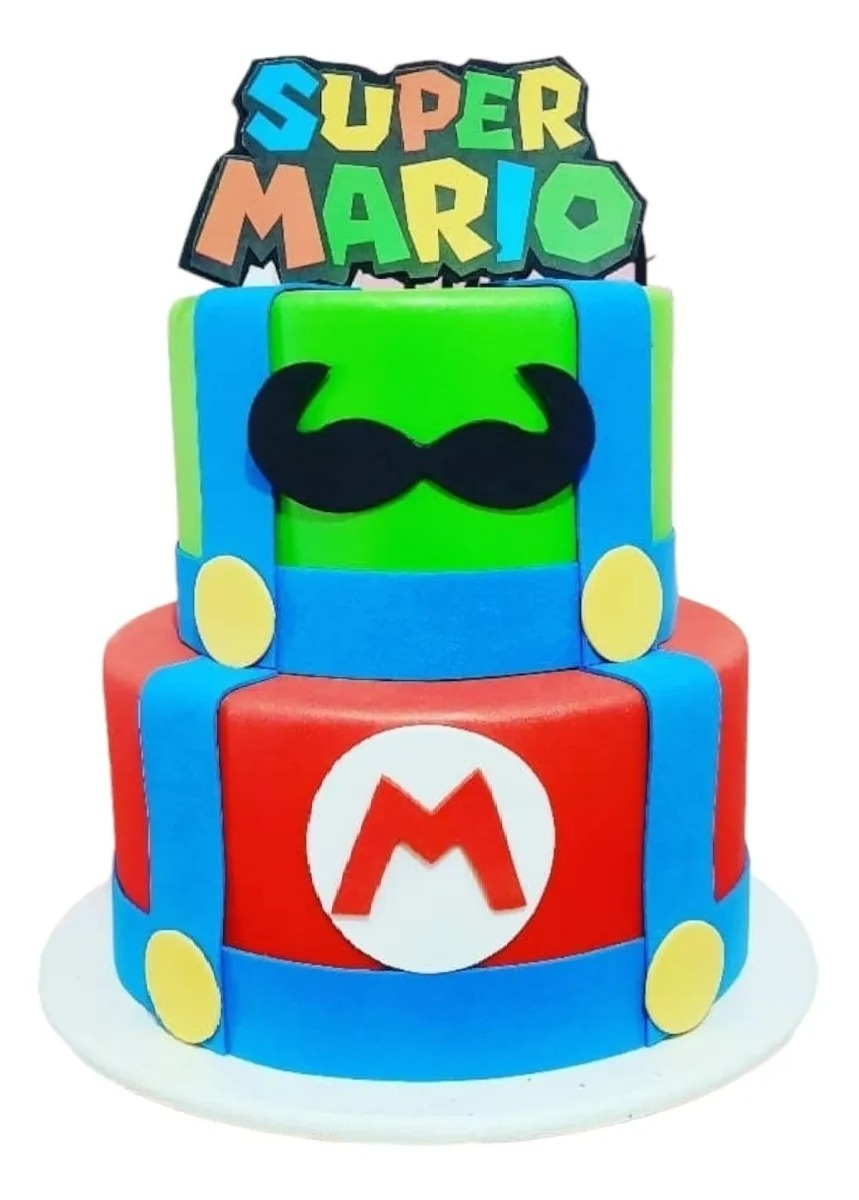 Bolo Fake Mario Bros - Cuca Maluca Festas