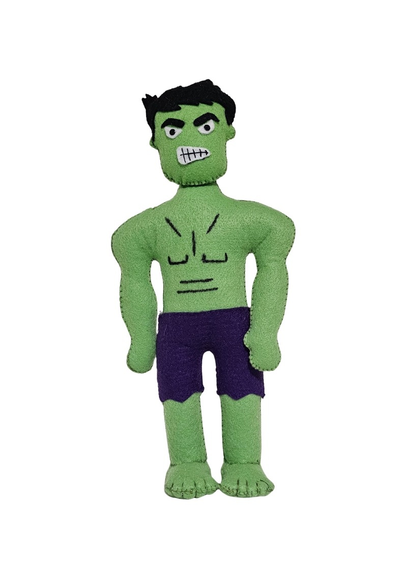 Vingadores (Hulk) - Feltro - Cuca Maluca Festas