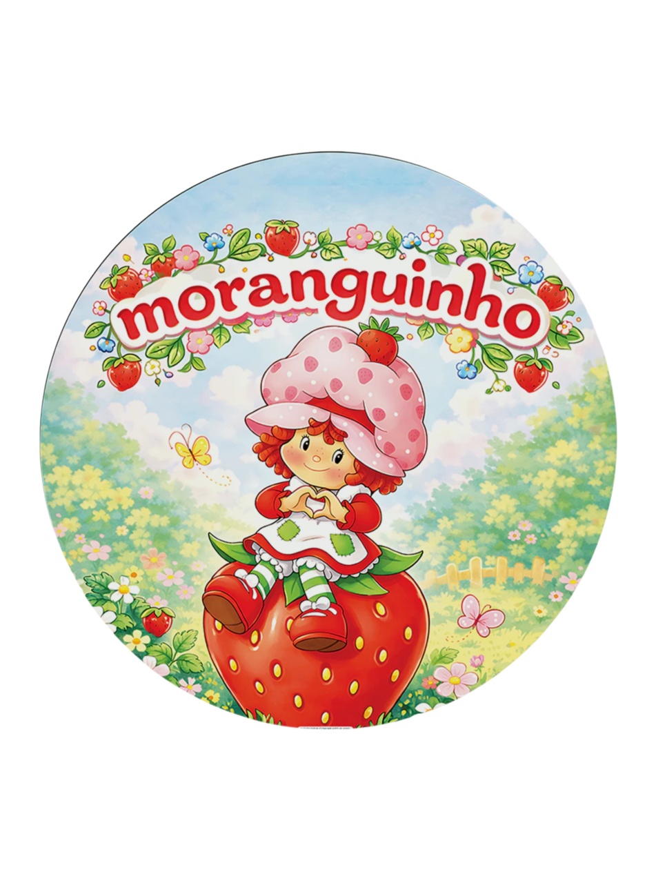 Moranguinho - Capa Painel Redondo - Cuca Maluca Festas
