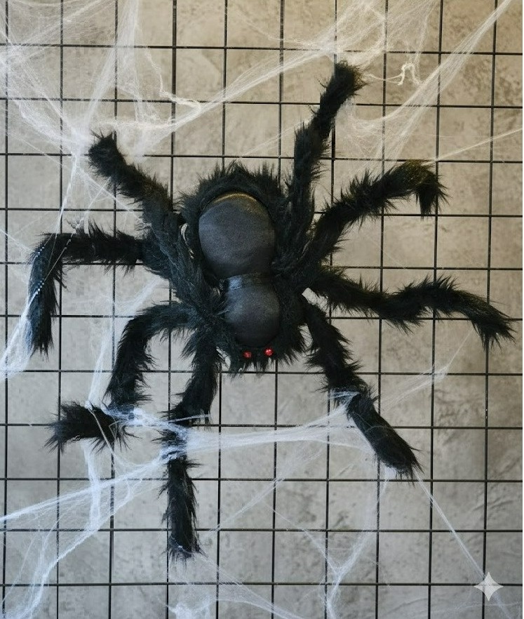 Aranha de Pelúcia 40Cm (Halloween) - Cuca Maluca Festas