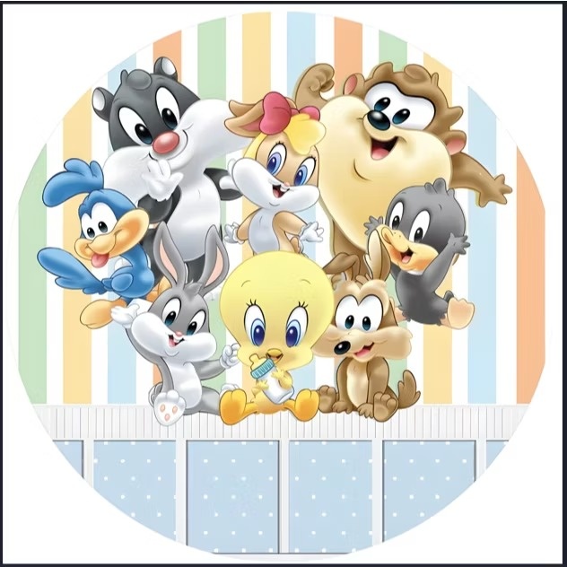 Looney Tunes - Capa Mini Painel 50Cm - Cuca Maluca Festas