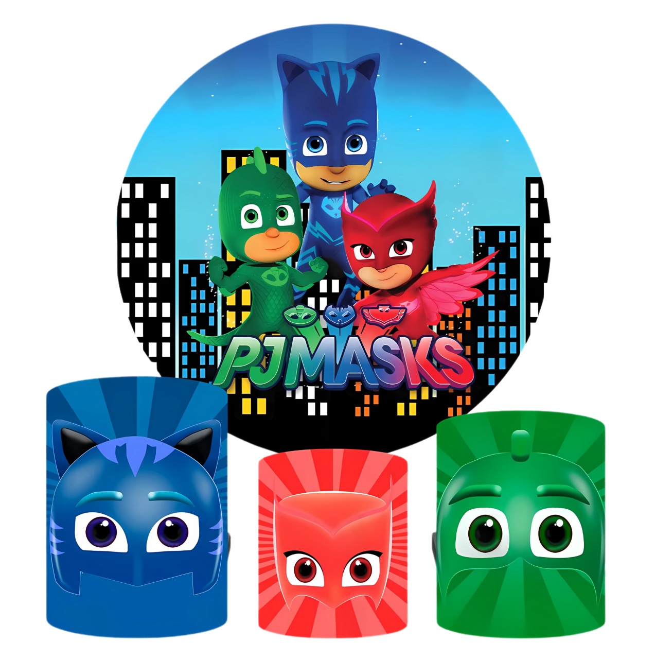 Pj Masks - Kit de Capas - Cuca Maluca Festas