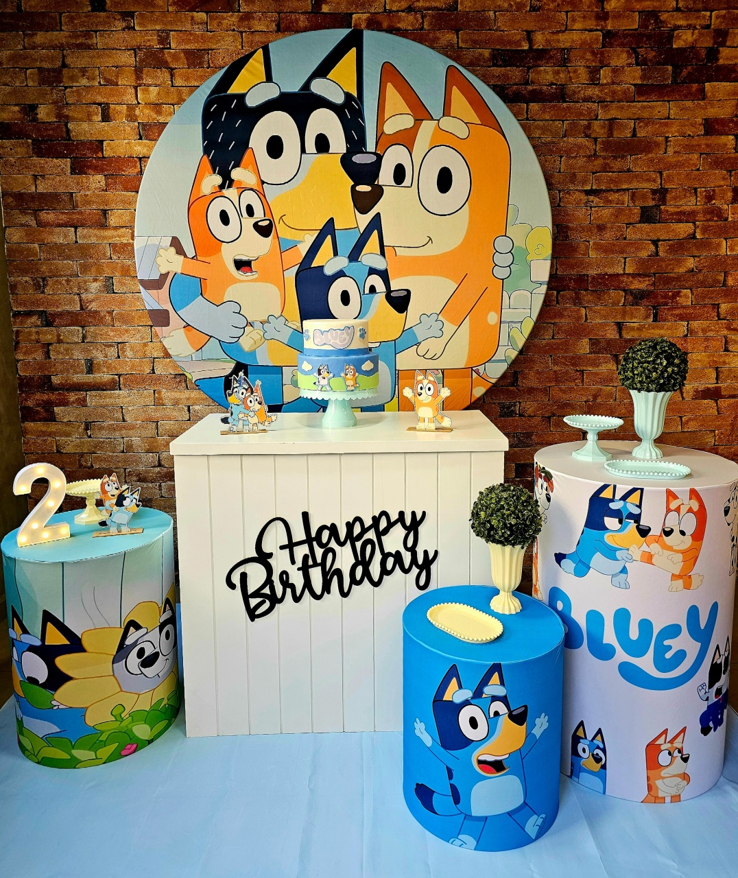 Bluey - Kit Bronze - Cuca Maluca Festas