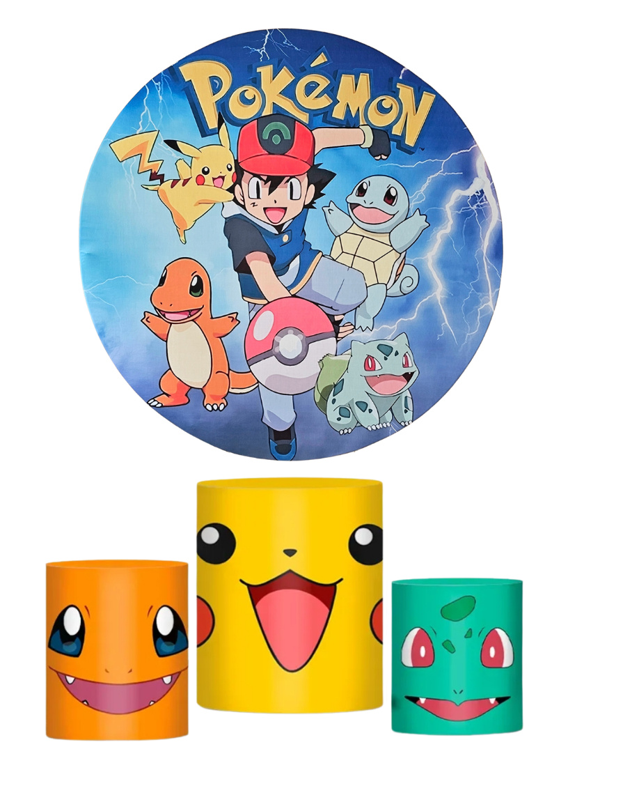 Pokemon - Kit de Capas - Cuca Maluca Festas