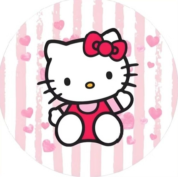 Hello Kitty - Capa Mini Painel 50Cm - Cuca Maluca Festas