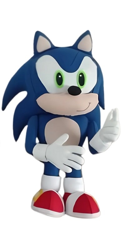 Sonic - Feltro  - Cuca Maluca Festas