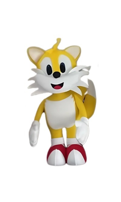 Sonic (Tails) - Feltro - Cuca Maluca Festas