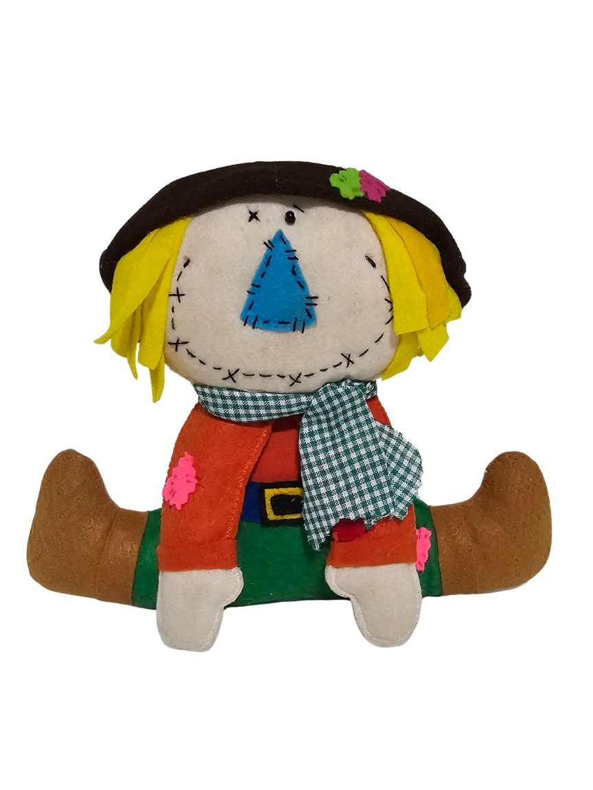 Fazendinha (Espantalho) - Feltro  - Cuca Maluca Festas