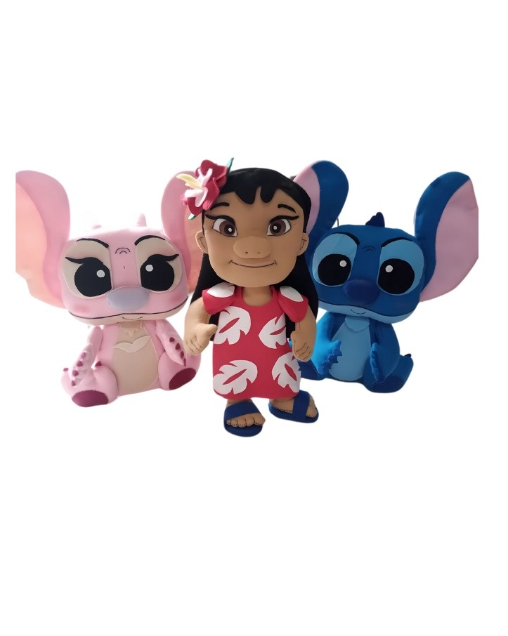Stitch - Kit 3 Bonecos de Feltro - Cuca Maluca Festas