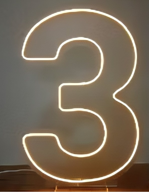 Led 50Cm - Nr. 3 - Cuca Maluca Festas