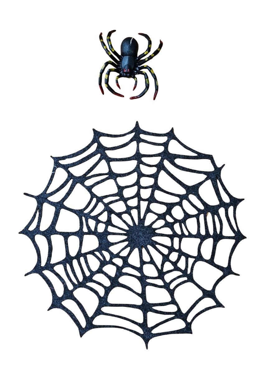 Kit Aranha + Teia (Halloween) - Cuca Maluca Festas