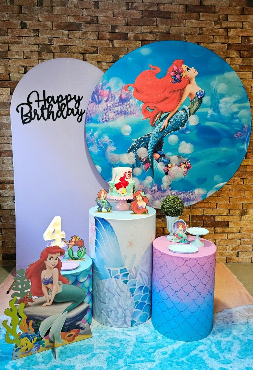 Ariel - Kit Prata - Cuca Maluca Festas