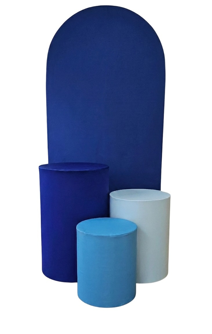 Liso Tons de Azul - Kit de Capas - Cuca Maluca Festas