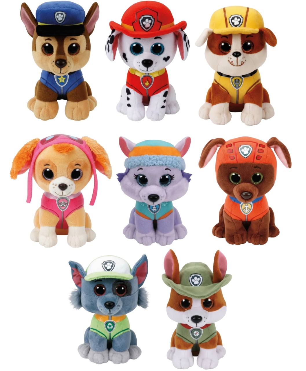 Patrulha Canina - Kit 8 Pelúcias - Cuca Maluca Festas