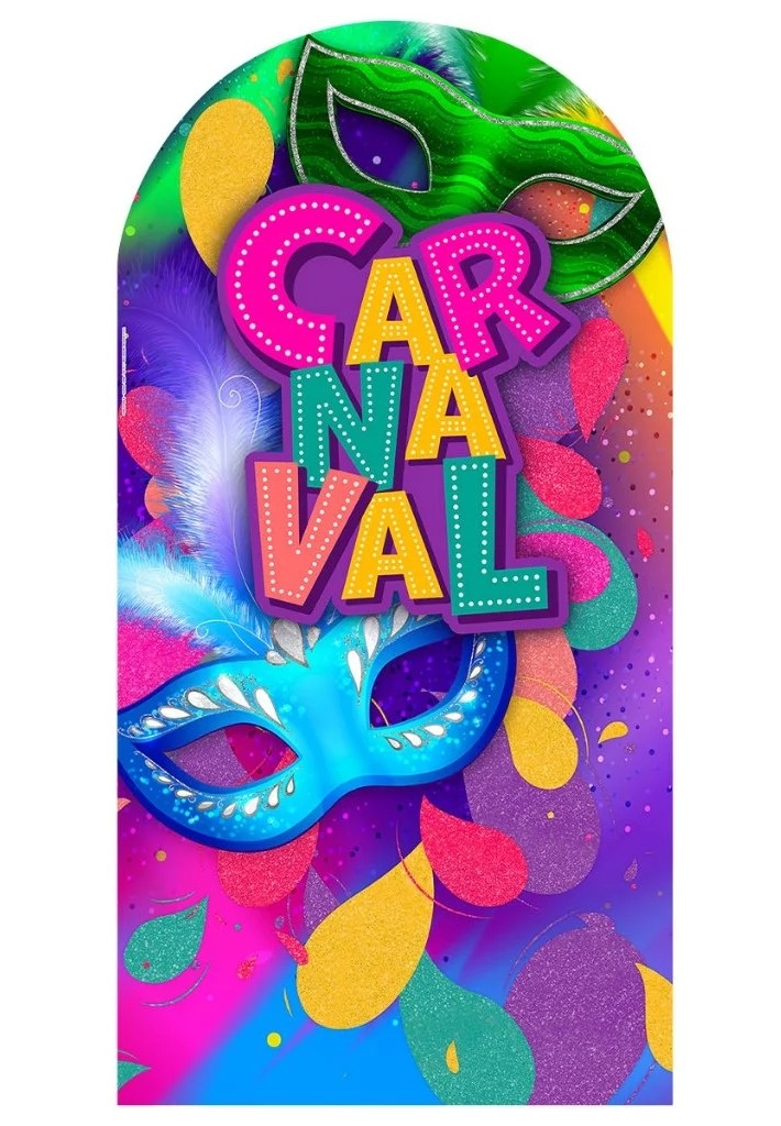 Carnaval - Capa Painel Romano - Cuca Maluca Festas
