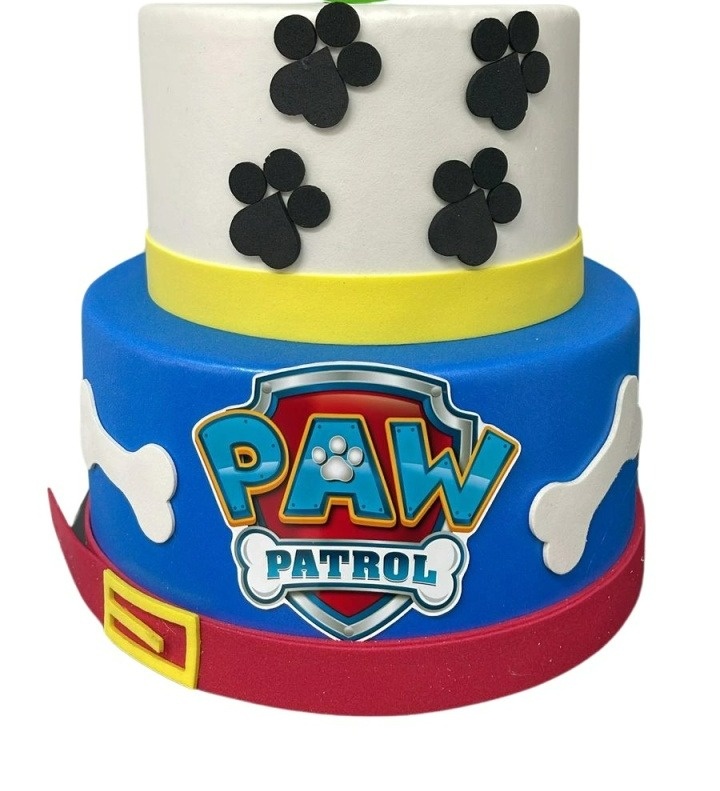 Bolo Fake Patrulha Canina - Cuca Maluca Festas